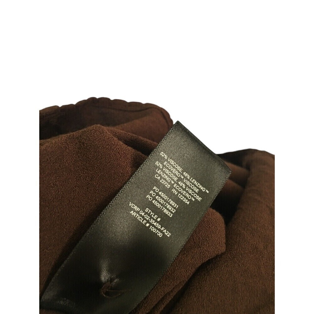 Wilfred Top Women's Size Medium Brown Long Sleeve Button Closure - Picture 6 of 8